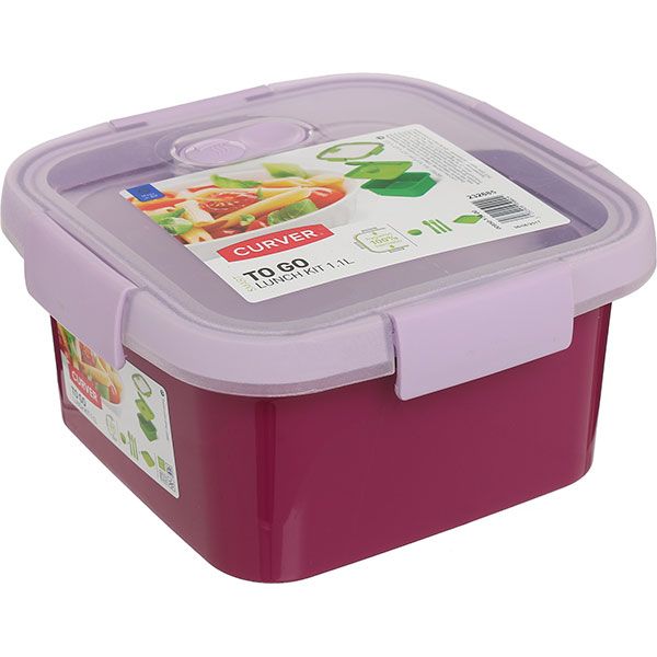 Контейнер із кришкою Curver To Go lunch Kit 1,1 л фіолетовий